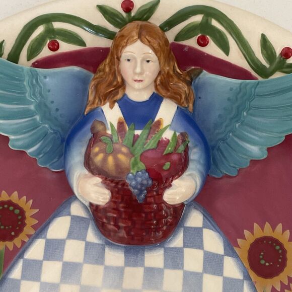 Jim Shore Heartwood Creek Fall ANGEL Collector Plate Country Farmhouse Decor - Picture 2 of 8